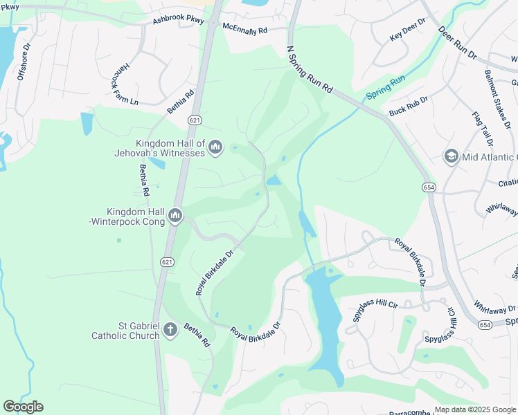 map of restaurants, bars, coffee shops, grocery stores, and more near 8412 Royal Birkdale Drive in Chesterfield