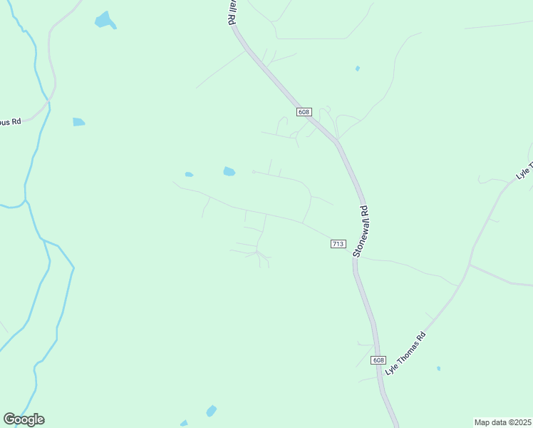map of restaurants, bars, coffee shops, grocery stores, and more near State Route 713 in Appomattox County