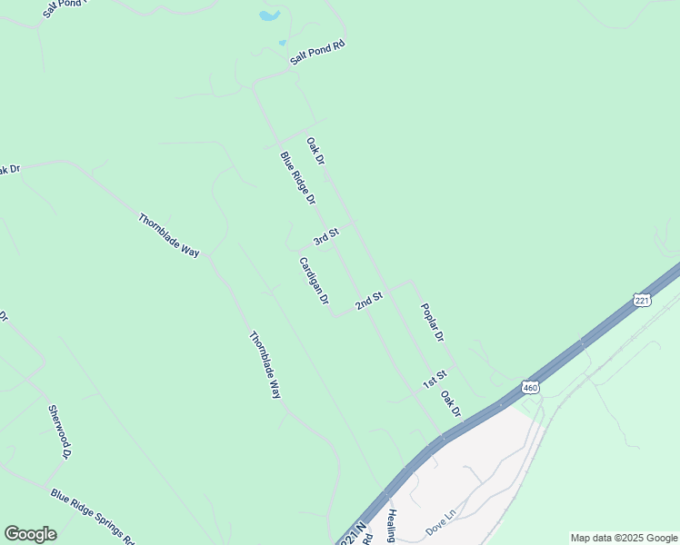 map of restaurants, bars, coffee shops, grocery stores, and more near 517 Blue Ridge Drive in Blue Ridge