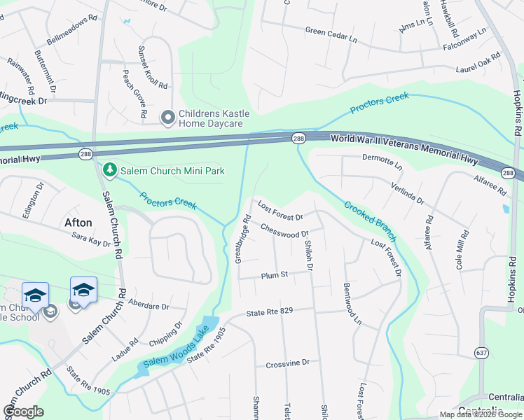 map of restaurants, bars, coffee shops, grocery stores, and more near 9012 Lost Forest Drive in Richmond