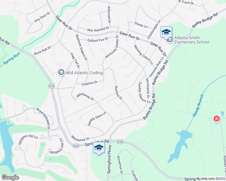 map of restaurants, bars, coffee shops, grocery stores, and more near 13705 Nashua Place in Midlothian