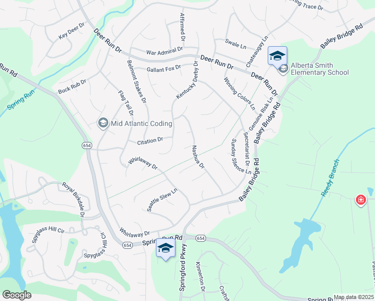 map of restaurants, bars, coffee shops, grocery stores, and more near 13705 Nashua Place in Midlothian