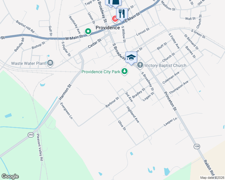 map of restaurants, bars, coffee shops, grocery stores, and more near 400-498 Highland Avenue in Providence
