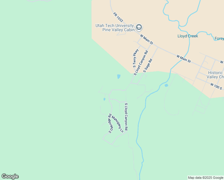 map of restaurants, bars, coffee shops, grocery stores, and more near 797 West Oakridge Drive in Pine Valley