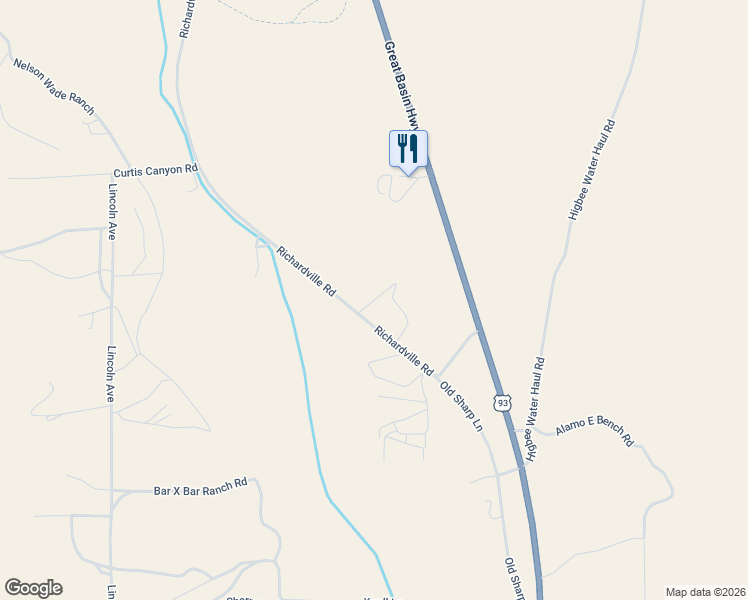 map of restaurants, bars, coffee shops, grocery stores, and more near Ferris Road in Alamo