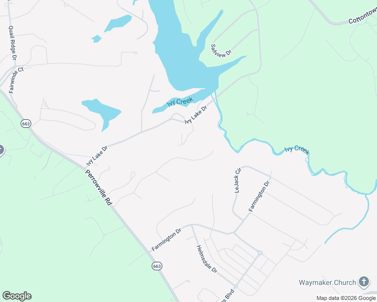 map of restaurants, bars, coffee shops, grocery stores, and more near 1416 Ty Bluff Road in Forest