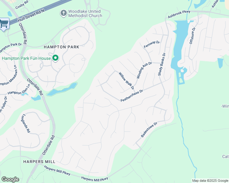 map of restaurants, bars, coffee shops, grocery stores, and more near 7836 Twisted Cedar Terrace in Chesterfield