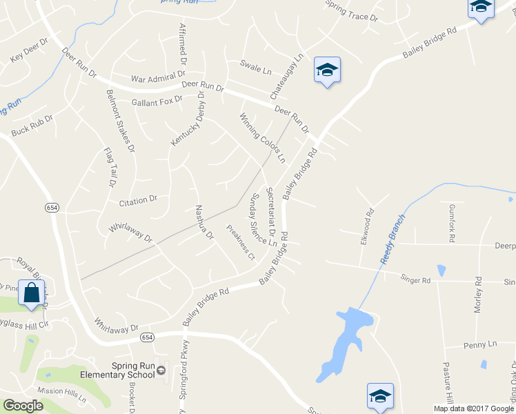 map of restaurants, bars, coffee shops, grocery stores, and more near 7735 Sunday Silence Lane in Midlothian