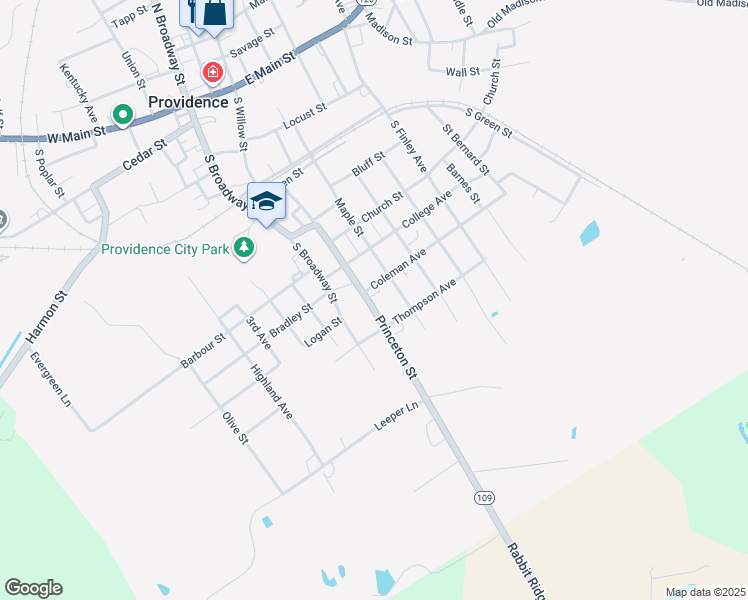 map of restaurants, bars, coffee shops, grocery stores, and more near 805 Princeton Street in Providence