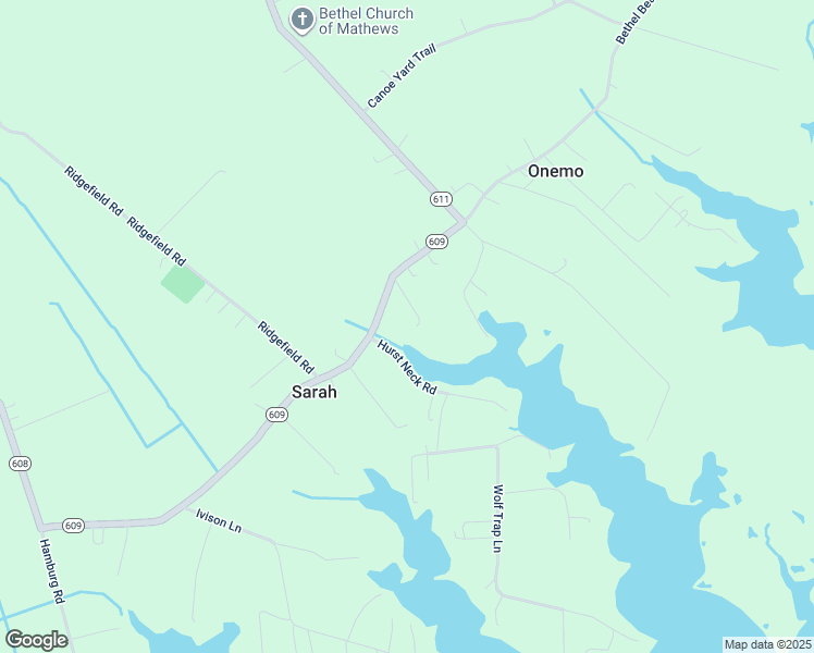 map of restaurants, bars, coffee shops, grocery stores, and more near 2221 Bethel Beach Road in Onemo