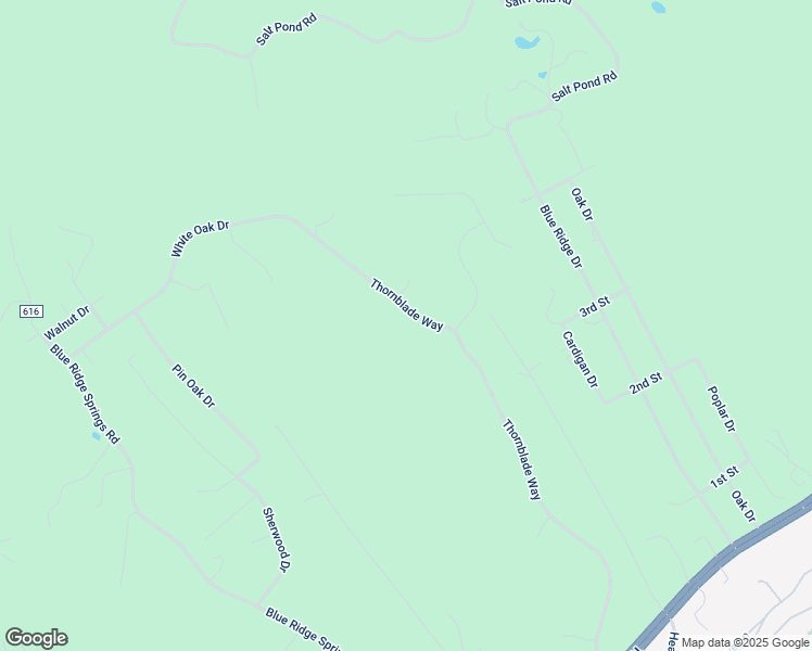 map of restaurants, bars, coffee shops, grocery stores, and more near 995 Thornblade Way in Blue Ridge