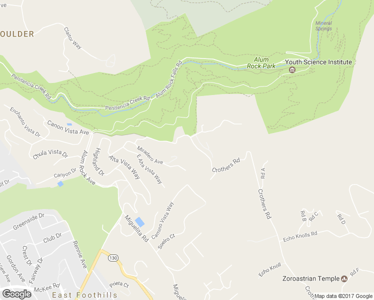 map of restaurants, bars, coffee shops, grocery stores, and more near 17001 Crothers Road in San Jose