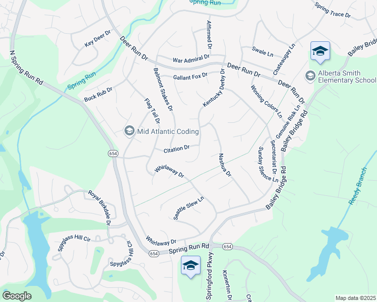map of restaurants, bars, coffee shops, grocery stores, and more near 13813 Citation Drive in Midlothian