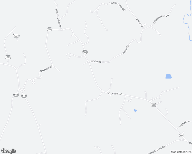 map of restaurants, bars, coffee shops, grocery stores, and more near 2089 Crockett Road in Forest