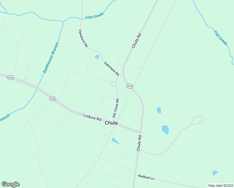 map of restaurants, bars, coffee shops, grocery stores, and more near Old Chula Road in Amelia Court House