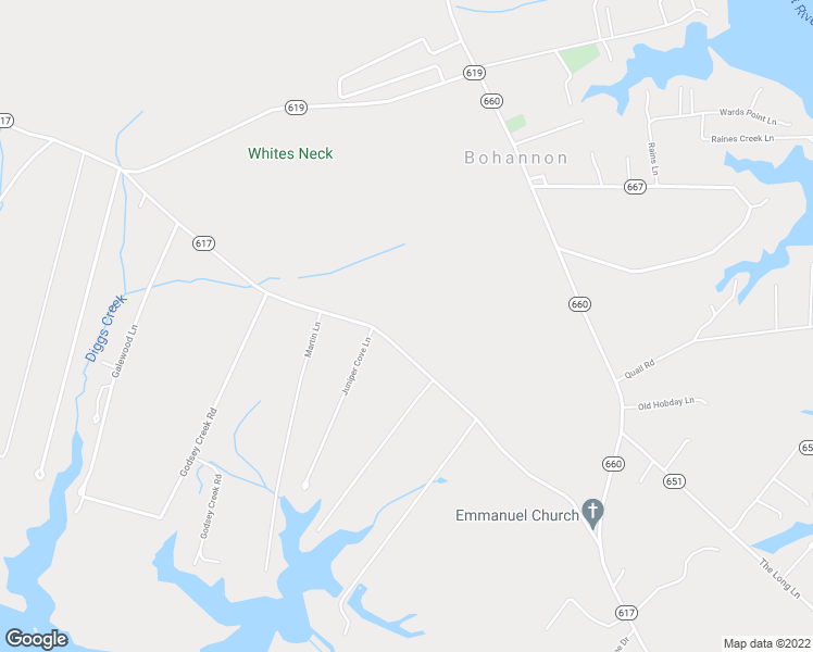 map of restaurants, bars, coffee shops, grocery stores, and more near 636 North River Road in Bohannon