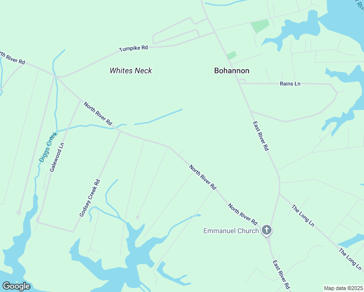 map of restaurants, bars, coffee shops, grocery stores, and more near 636 North River Road in Bohannon