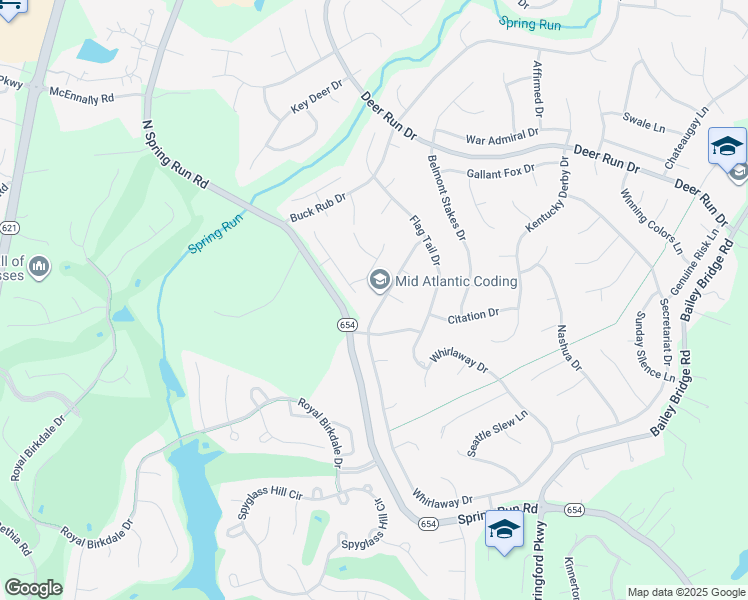 map of restaurants, bars, coffee shops, grocery stores, and more near 8507 Cobblecreek Road in Midlothian