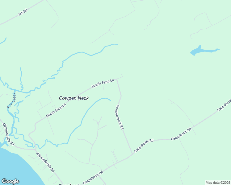 map of restaurants, bars, coffee shops, grocery stores, and more near 6493 Cowpen Neck Road in Gloucester