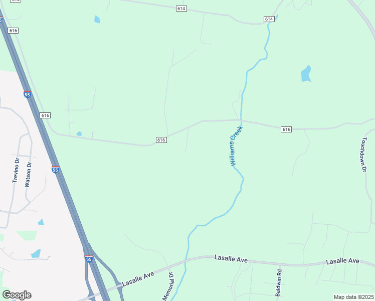 map of restaurants, bars, coffee shops, grocery stores, and more near 1201 County Road 616 in Jackson