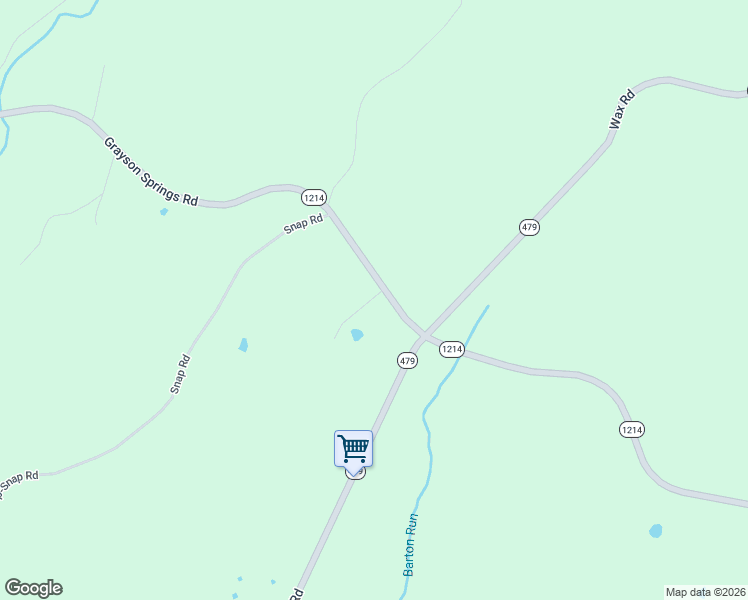 map of restaurants, bars, coffee shops, grocery stores, and more near 12847 Grayson Springs Road in Clarkson