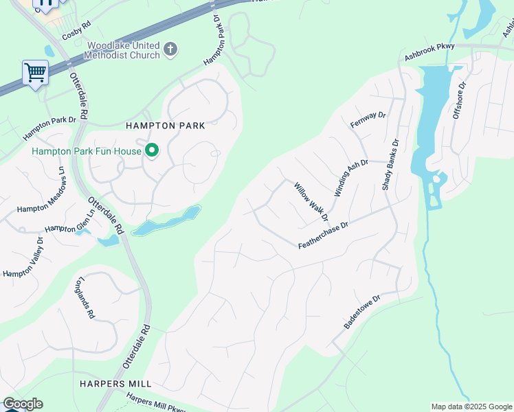 map of restaurants, bars, coffee shops, grocery stores, and more near 15512 Twisted Cedar Court in Chesterfield