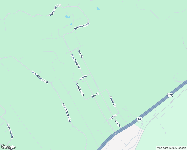 map of restaurants, bars, coffee shops, grocery stores, and more near State Route 1512 in Blue Ridge