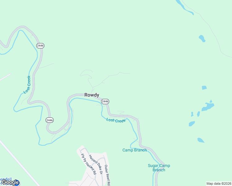 map of restaurants, bars, coffee shops, grocery stores, and more near in Rowdy