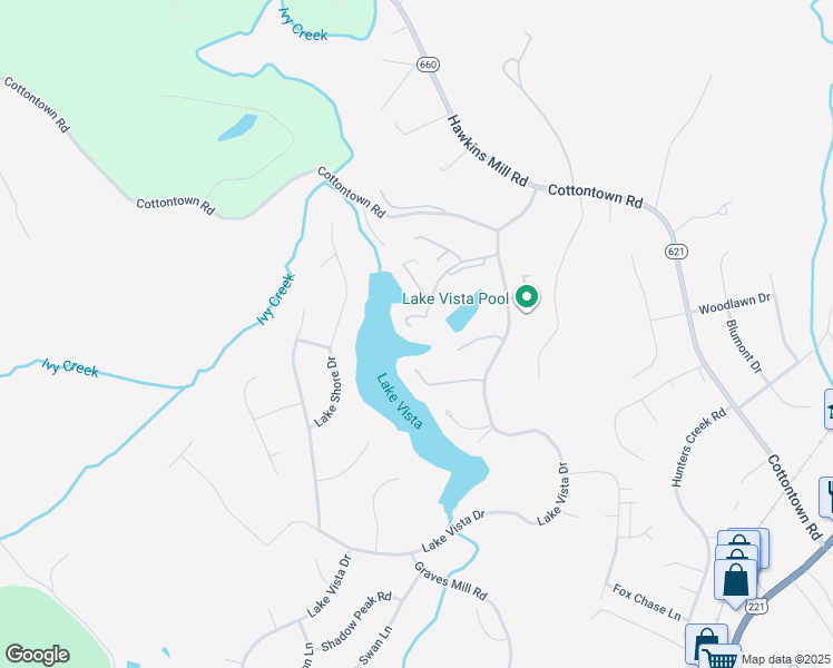 map of restaurants, bars, coffee shops, grocery stores, and more near 3121 Spinnaker Point in Forest