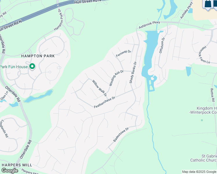 map of restaurants, bars, coffee shops, grocery stores, and more near 15506 Winding Ash Drive in Chesterfield