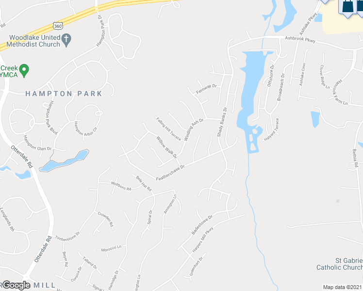 map of restaurants, bars, coffee shops, grocery stores, and more near 15506 Winding Ash Drive in Chesterfield