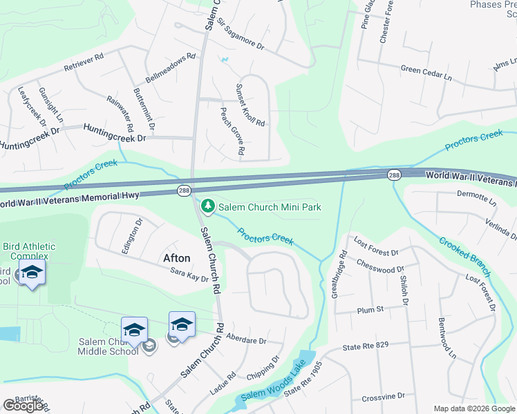 map of restaurants, bars, coffee shops, grocery stores, and more near 5203 Timbercreek Drive in Richmond