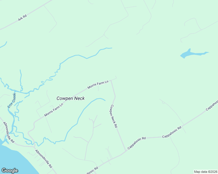 map of restaurants, bars, coffee shops, grocery stores, and more near 6493 Cowpen Neck Road in Gloucester