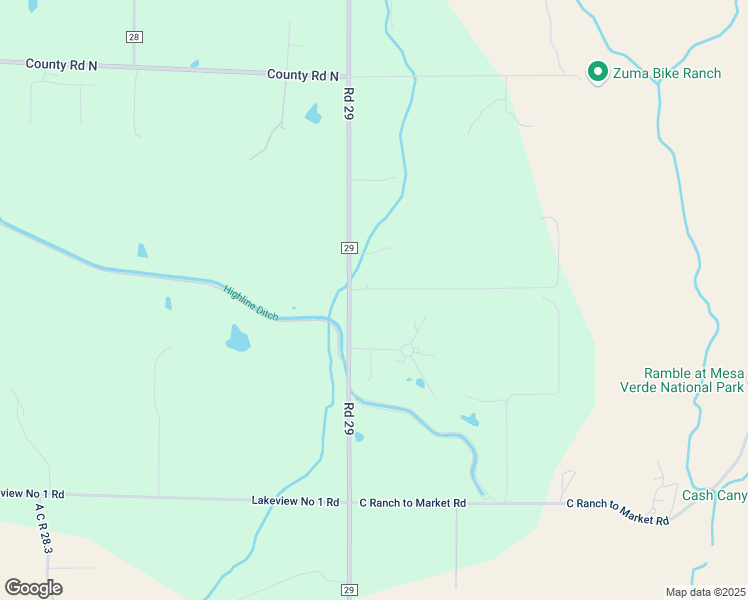 map of restaurants, bars, coffee shops, grocery stores, and more near 12476 County Road 29 in Dolores