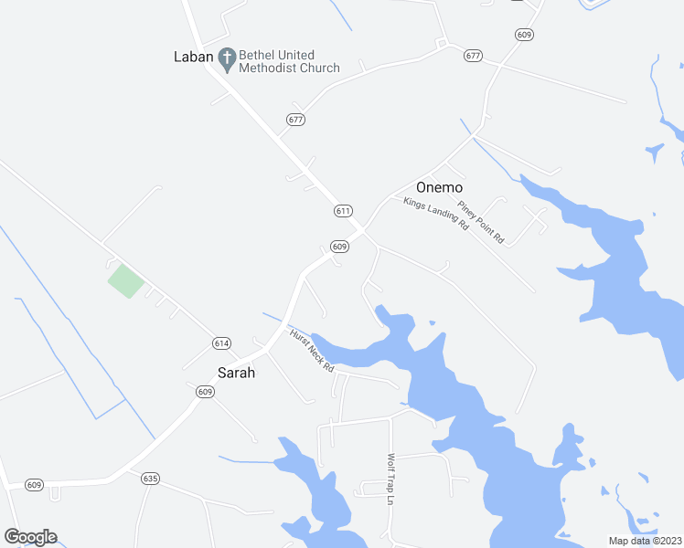 map of restaurants, bars, coffee shops, grocery stores, and more near 2131 Bethel Beach Road in Onemo