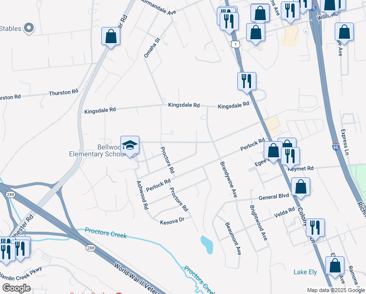 map of restaurants, bars, coffee shops, grocery stores, and more near 2919 Galena Avenue in Richmond