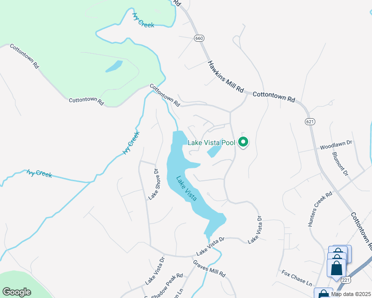 map of restaurants, bars, coffee shops, grocery stores, and more near 3121 Spinnaker Point in Forest
