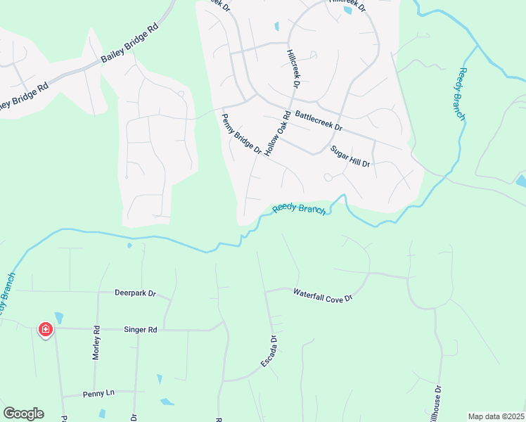 map of restaurants, bars, coffee shops, grocery stores, and more near 12309 Bailey Oak Place in Midlothian