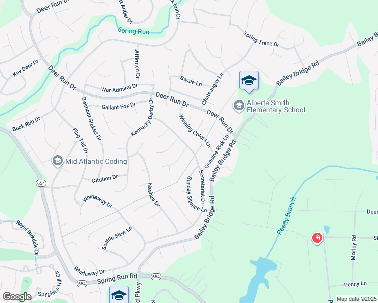 map of restaurants, bars, coffee shops, grocery stores, and more near 7701 Bold Forbes Lane in Midlothian