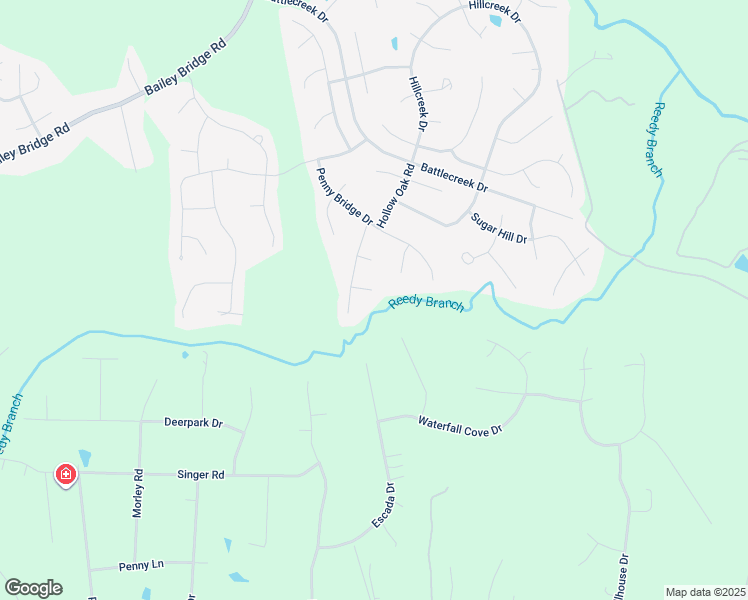 map of restaurants, bars, coffee shops, grocery stores, and more near 12309 Bailey Oak Place in Midlothian