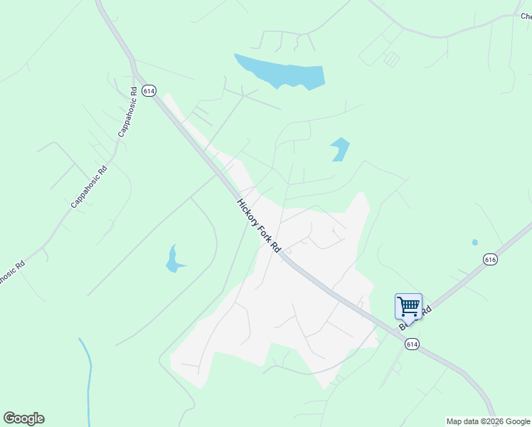 map of restaurants, bars, coffee shops, grocery stores, and more near 3731 Hickory Fork Road in Gloucester Courthouse