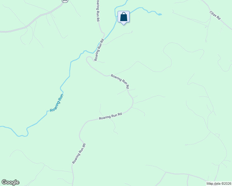 map of restaurants, bars, coffee shops, grocery stores, and more near 3520 Roaring Run Road in Goode