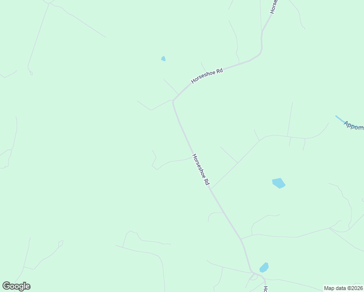 map of restaurants, bars, coffee shops, grocery stores, and more near 1689 Horseshoe Road in Appomattox