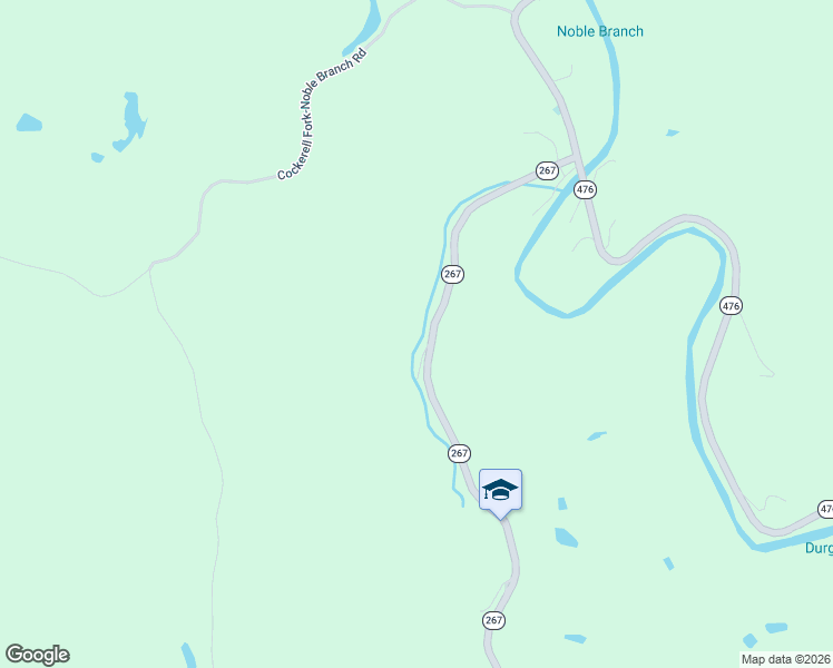 map of restaurants, bars, coffee shops, grocery stores, and more near Boggs Lane in Hazard