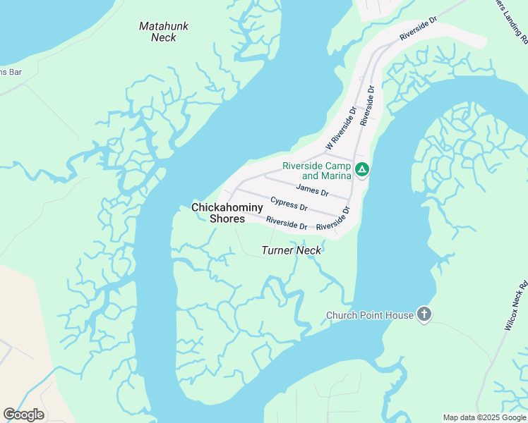 map of restaurants, bars, coffee shops, grocery stores, and more near 332 Riverside Drive in Lanexa