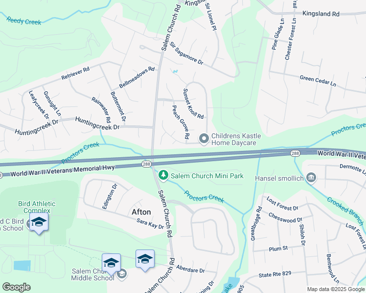 map of restaurants, bars, coffee shops, grocery stores, and more near 5301 White Pickett Lane in Richmond