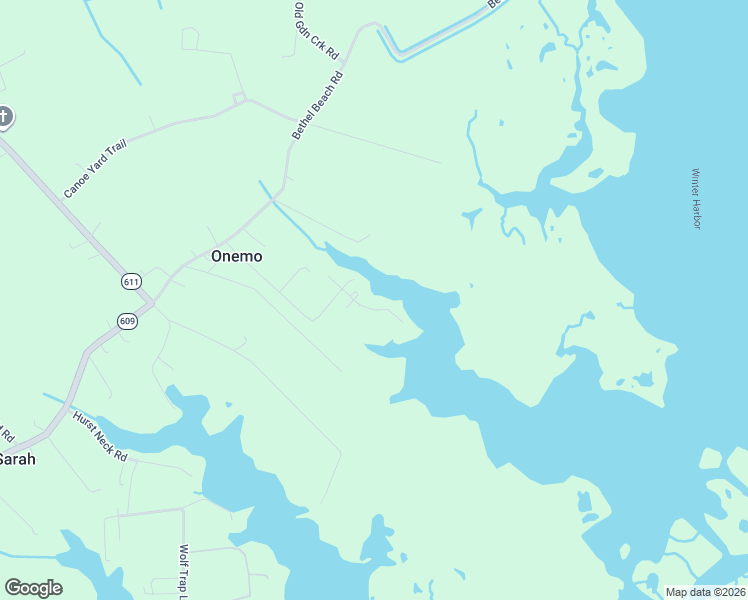 map of restaurants, bars, coffee shops, grocery stores, and more near Piney Point Road in Onemo
