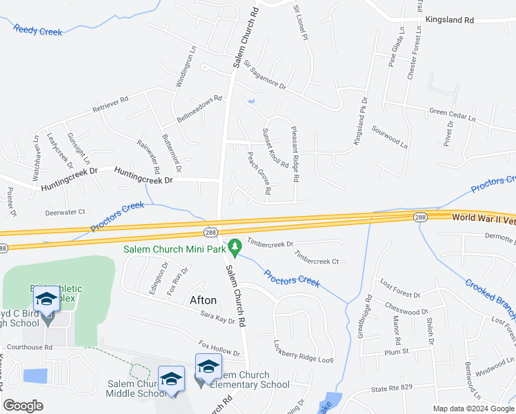 map of restaurants, bars, coffee shops, grocery stores, and more near 5307 White Pickett Lane in Richmond