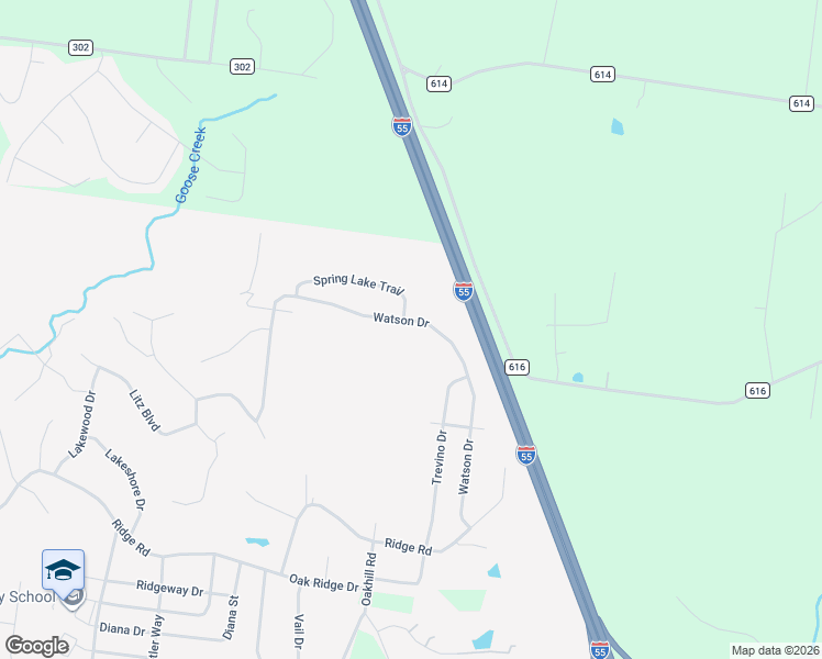 map of restaurants, bars, coffee shops, grocery stores, and more near 2274 Watson Drive in Jackson