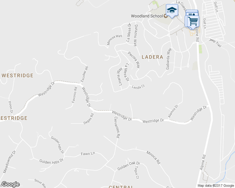 map of restaurants, bars, coffee shops, grocery stores, and more near 880 La Mesa Drive in Menlo Park